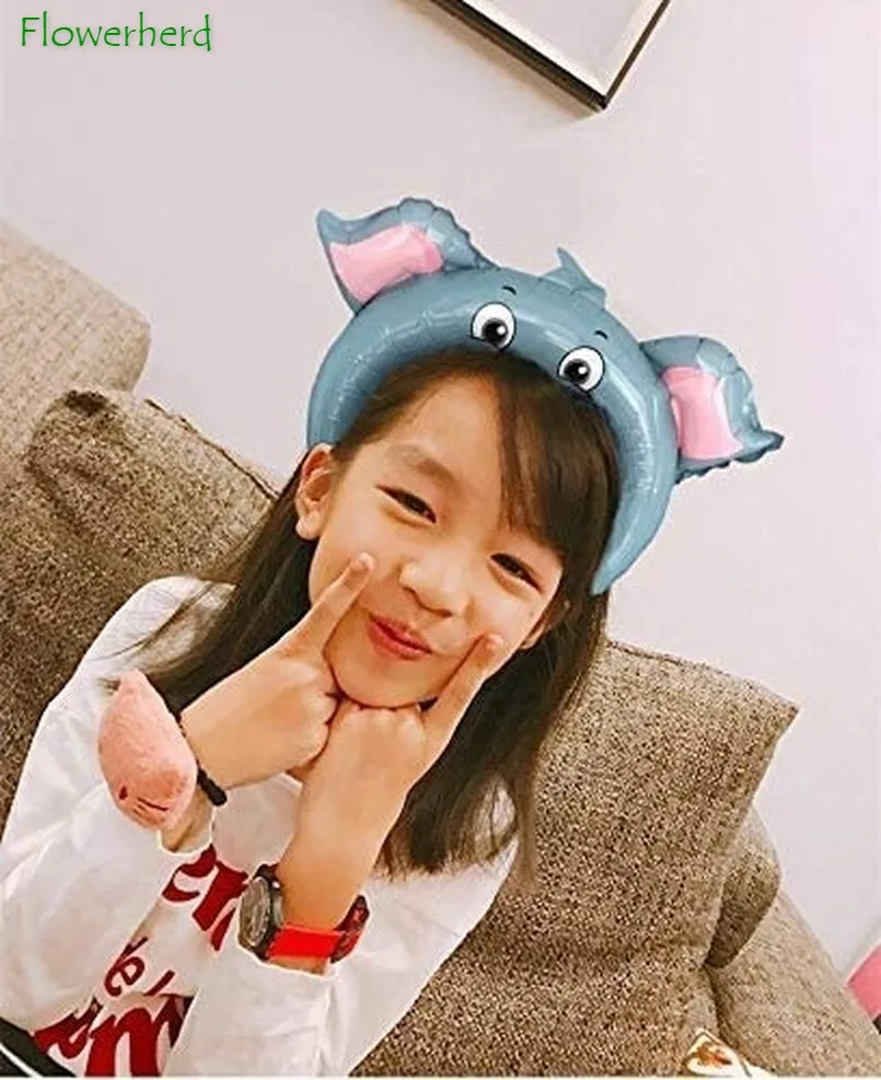 풍선 동물 머리띠 동물원 사파리 풍선 모자, 정글 테마 생일 파티, 어린이 날, 어린이 필러, 24 팩