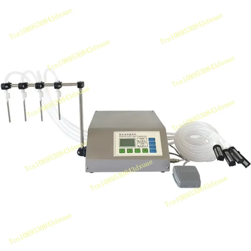 4-Head high-precision electric quantitative beverage juice milk water liquid filling machine