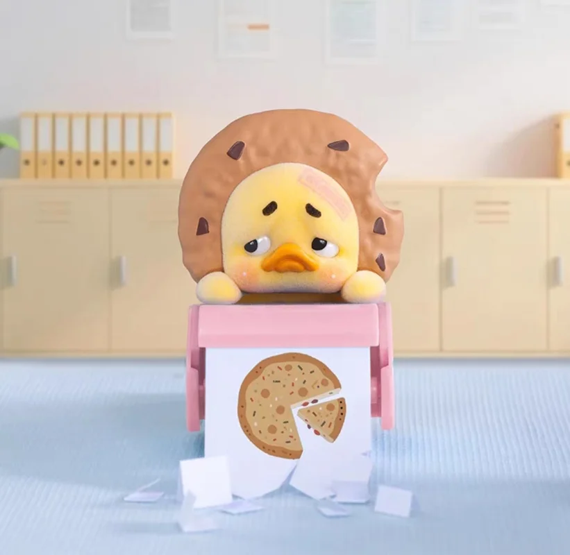 حقيقية UpsetDuck حالة عرض بطة الاستلقاء سلسلة Kawaii Hippers الهاتف المحمول سيارة الديكور شاشة حزب دمية الاطفال هدية #6