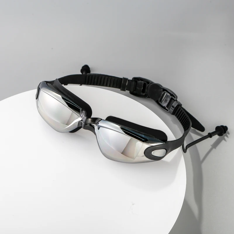 Lunettes de natation pour myopie, bouchon d'oreille pour adultes, lunettes de piscine professionnelles, Anti-buée, optique, étanche, vente en gros, 2025