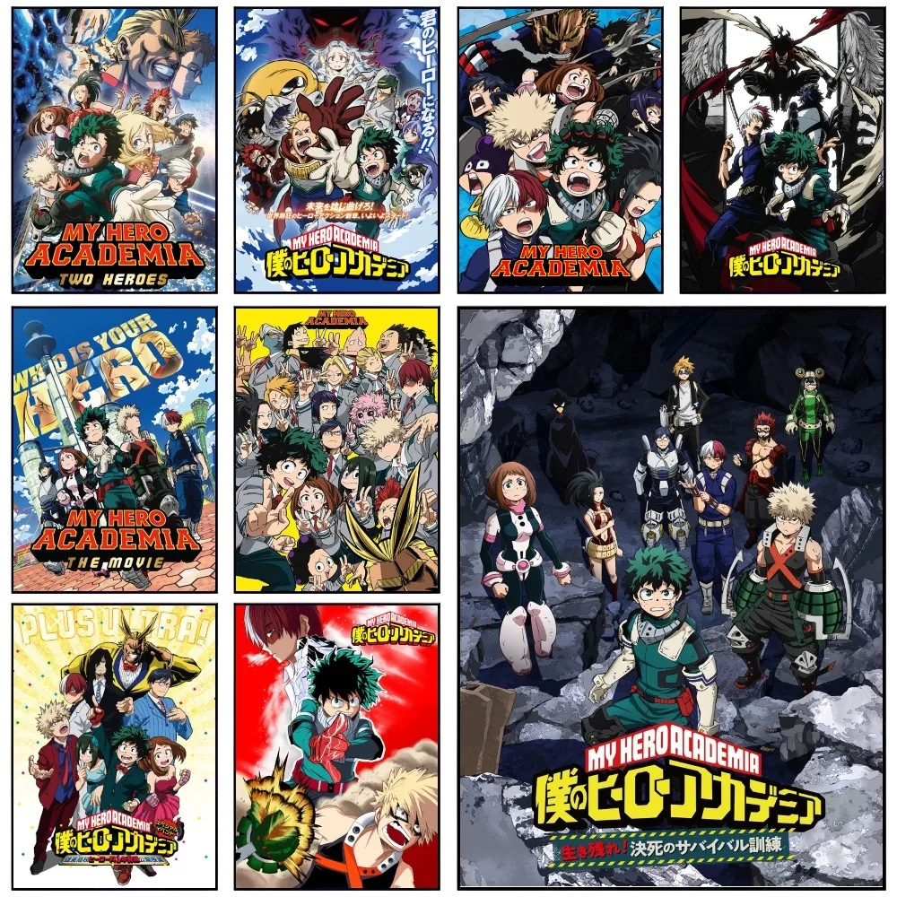 My Hero Academia  Poster Paper Print Home Bedroom Entrance Bar Cafe Art Painting Decoration