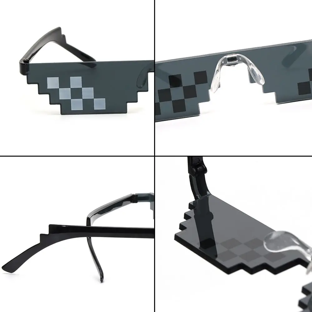 Gift Birthday/Party Men & Women Sunglasses Favors Pixel Mosaic Sunglasses Gamer Robot Sunglasses