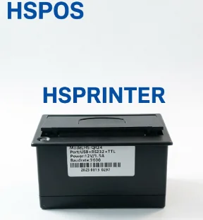 HS-QR24 Series thermal Receipt Printer Print speed 50-80mm/s 3 A 5-9V/12V Dot Line