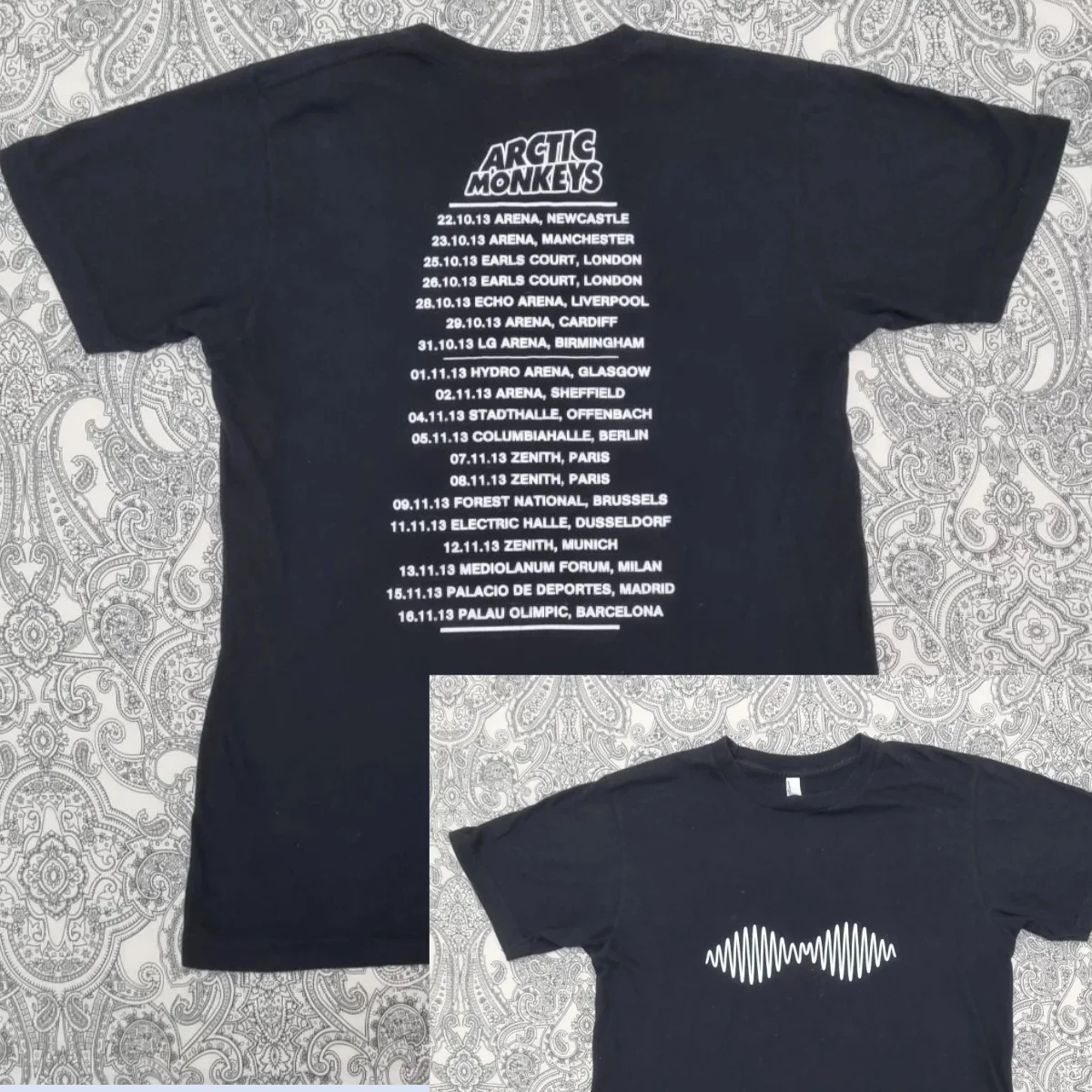 

Arctic Monkeys T-Shirt Medium Black Mens AM Graphic Print 2013 Tour Band Tee High-end Luxury Is for Both Men and Women Top Y2k