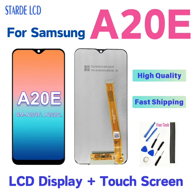 

5.8 "For Samsung Galaxy A20E LCD Display Touch Screen Digitizer Assembly For Samsung A20e SM-A202F SM-A202K Replacement Parts