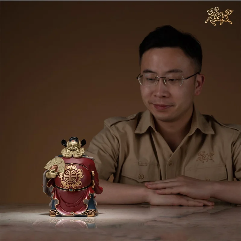 آسيا الطاوية ماستر متجر المنزل تعويذة التميمة تيان شي تشونغ كوي طرد الأرواح الشريرة جلب الحظ الجيد يبارك الأسرة البرونزية نحت تمثال
