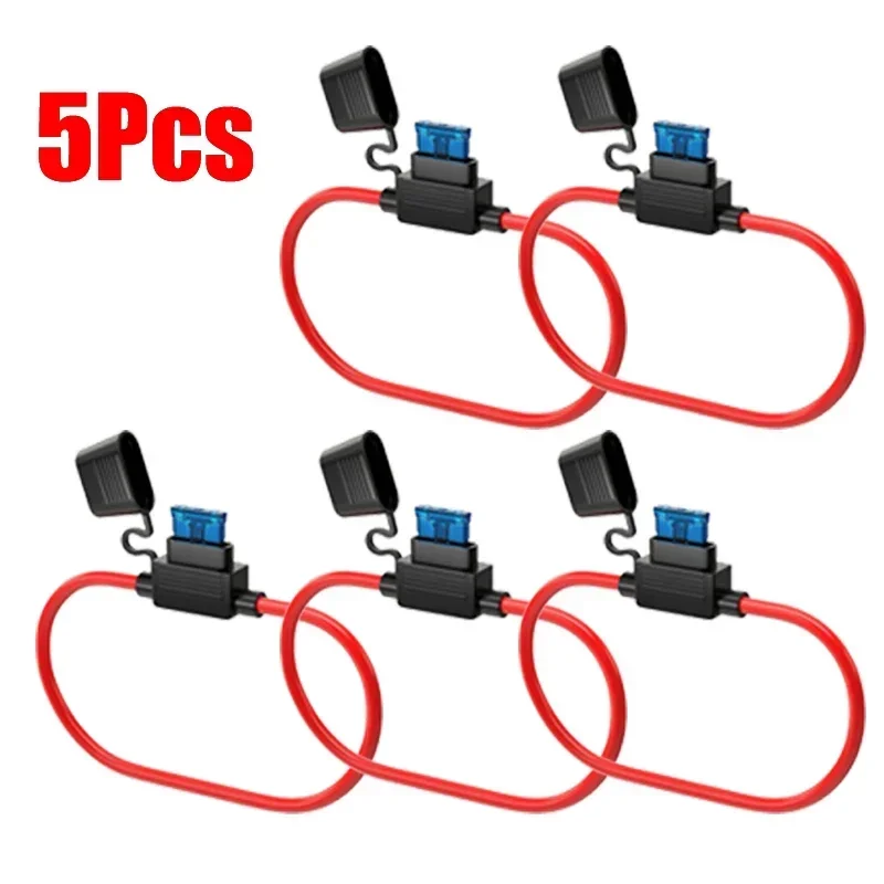 5/10Pcs Auto Mini Wasserdichte Sicherung Box Klinge Adapter Splash-proof Box 12V 30A in Linie abschaltung Schalter Buchse Feuchtigkeit Beweis Sicherung Buchse