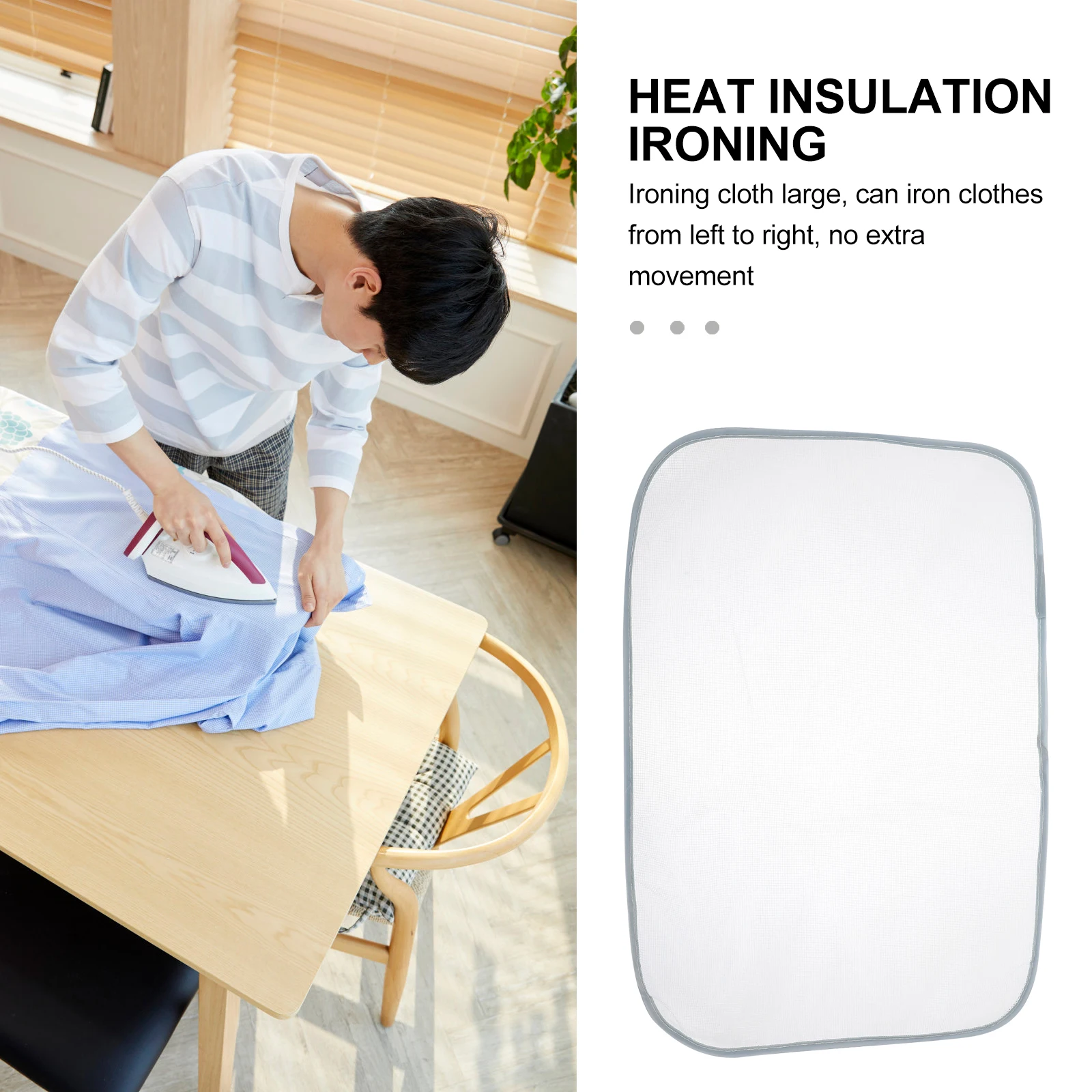 

10pcs Cloth Heat Resistant Foldable Lightweight Protective Mesh Large Size Pad For Table Home Use Ironing Pressing Cloth Ironing
