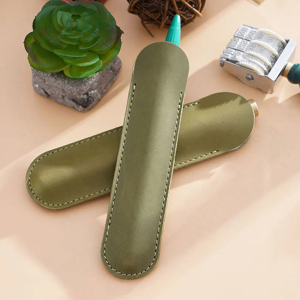 Стальной рукав, сшитый вручную ретро-дизайн для шариковых ручек, роскошный чехол для ручек, органайзер, чехол для ручки