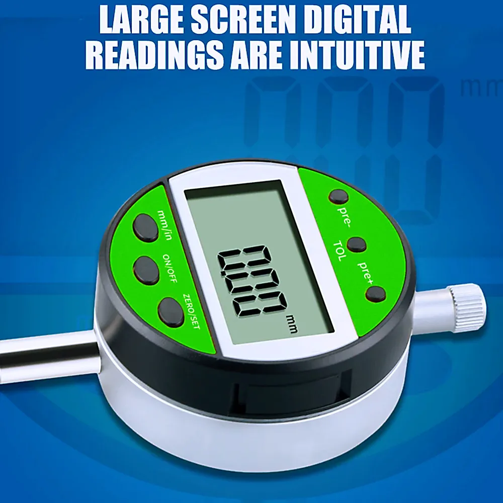 SIWI Digital Dial Indicator 0~12.7mm/0~25.4mm Calibration Meter USB/Blue Tooth/WiFi (Optional) Connected To PC Or Mobile Phone