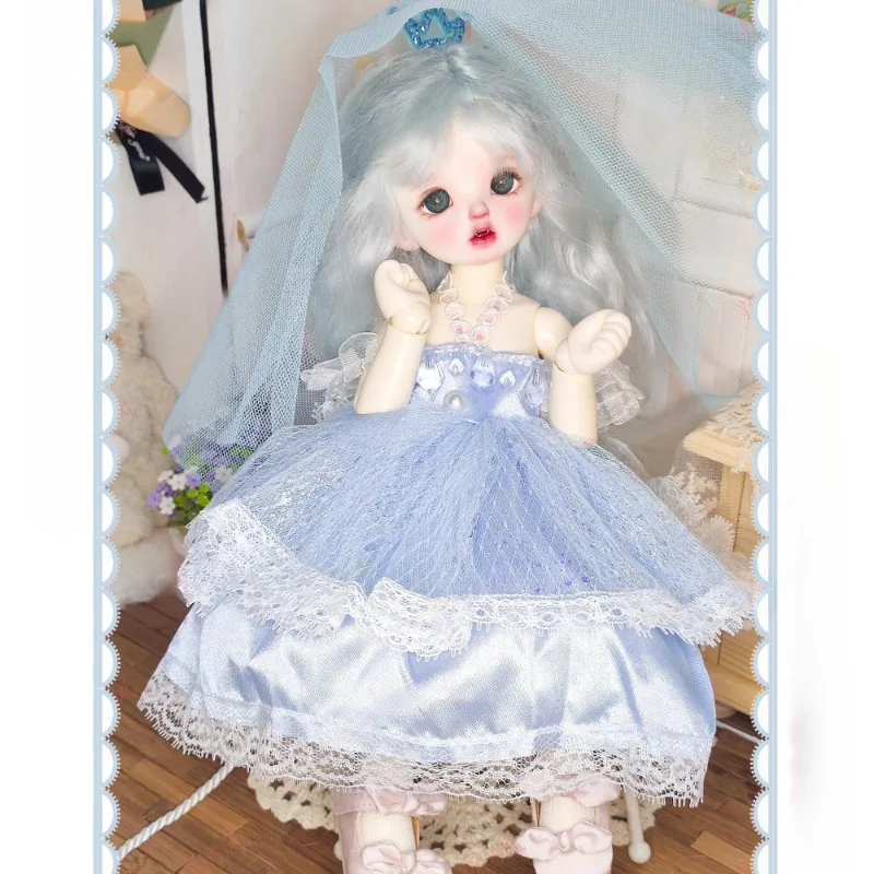 Maßgeschneiderte Hochzeit im Maßstab 1:6 mit Schleierkleid, BJD-Puppenkleidungsset, Modell für BJD-Actionfiguren, Puppenszene, Dekor