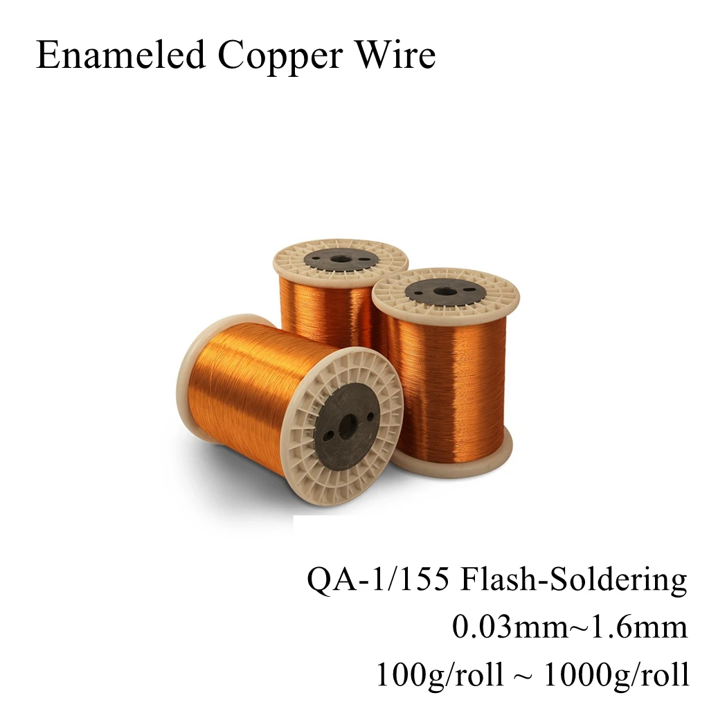 

QA-1/155 Enameled Copper Wire Electromagnetic Coil Magnetic Cable Transformer Coated with Polyurethane for Electrical Engineerin