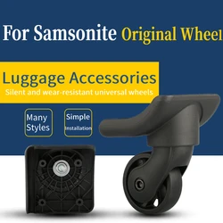 Samsonite-Roulette à bagages résistante à l'usure, roue universelle, chariot à roulettes, absorption des chocs, remplacement de réparation de valise