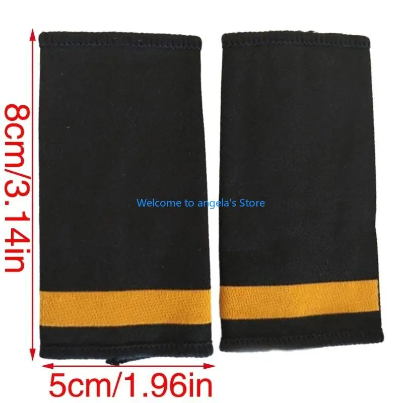 X4YC 1 Pair Professional Epaulets Captain Uniform Epaulet Aviators Shoulder Bar