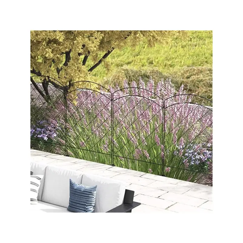 

Garden Fence Panel Outdoor Wood Fence for Yard Privacy Landscaping 6ft Height Durable Decorative Fencing System