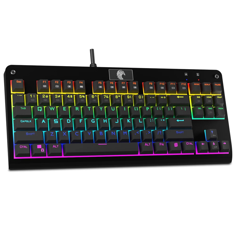 E-YOOSO Z77 Rainbow USB Mechanical Gaming Wired Keyboard 87 Keys