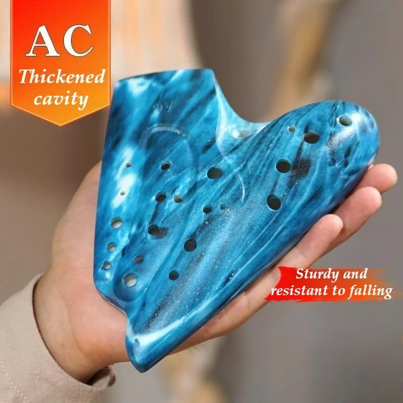 Triple Ocarina AC Tone Ocarinas Meditation Sound Healing Relax Orff Instruments Flute Professional Instruments Mid Tone C Tone