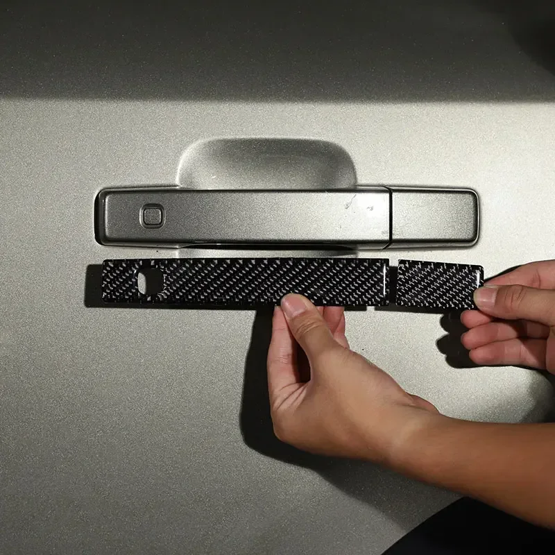 

Мягкая накладка на панель ручки автомобиля из углеродного волокна, наклейка, автомобильные аксессуары для Land Rover Defender 110 130 2020-2024