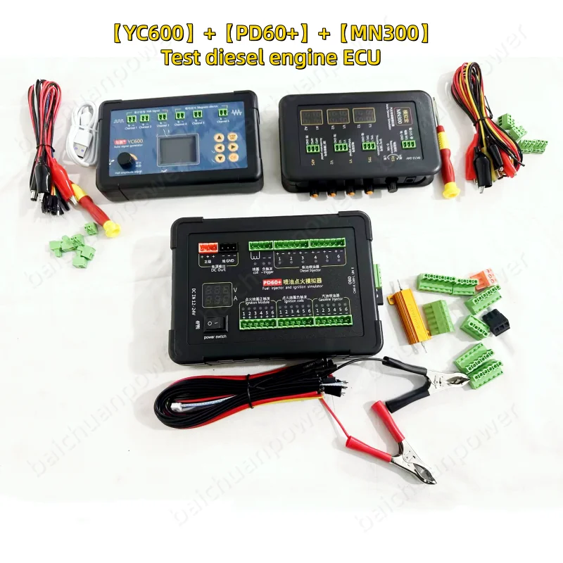 PD60+ Fuel Injector and Ignition Simulator MN300 Auto Sensor Simulator YC600 Six Channels Auto CKP CMP Signal Generator