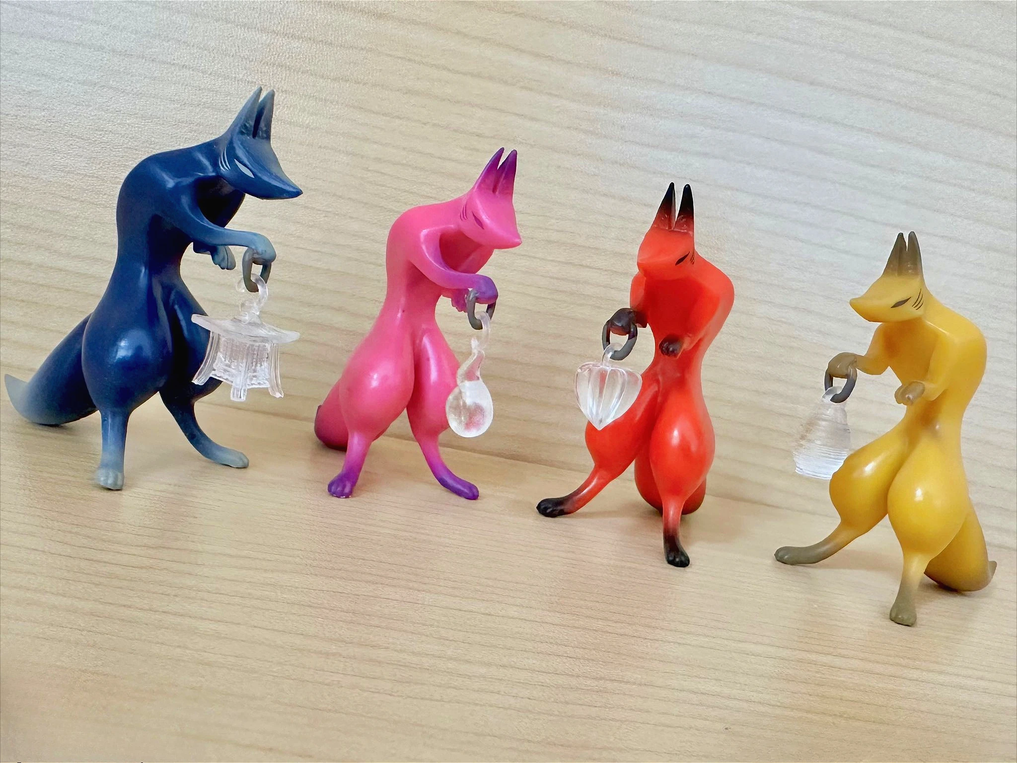 SO-TA capsule toys kawaii Dennou Daiku Akari standing Fox Part.2