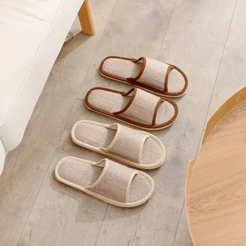 2026 Summer Women Men Couple Slippers Home Indoor Comfortable Non-Slip Flats Women's Sandals Casual Breathable Shoes for Man view 4