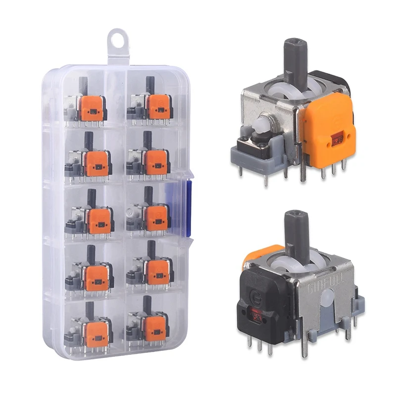 BAAD 10 Uds 3D efecto Hall Joystick ajustable sin deriva Thumbsticks juego Joystick módulo controlador