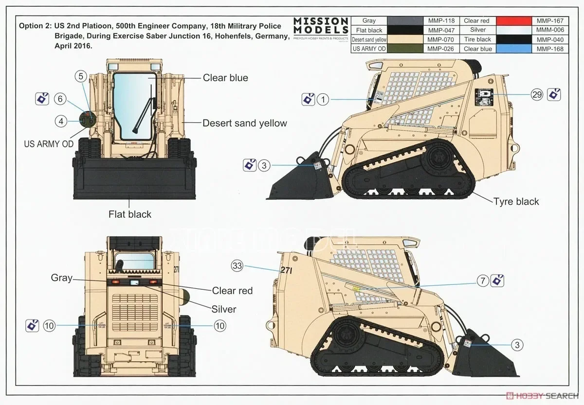 Kit proportionnel modèle Gecko 1/35 35GM0010, chargeuse compacte lourde de l'armée américaine Type II (M400T) pour jouet militaire, modèle de Collection de loisirs