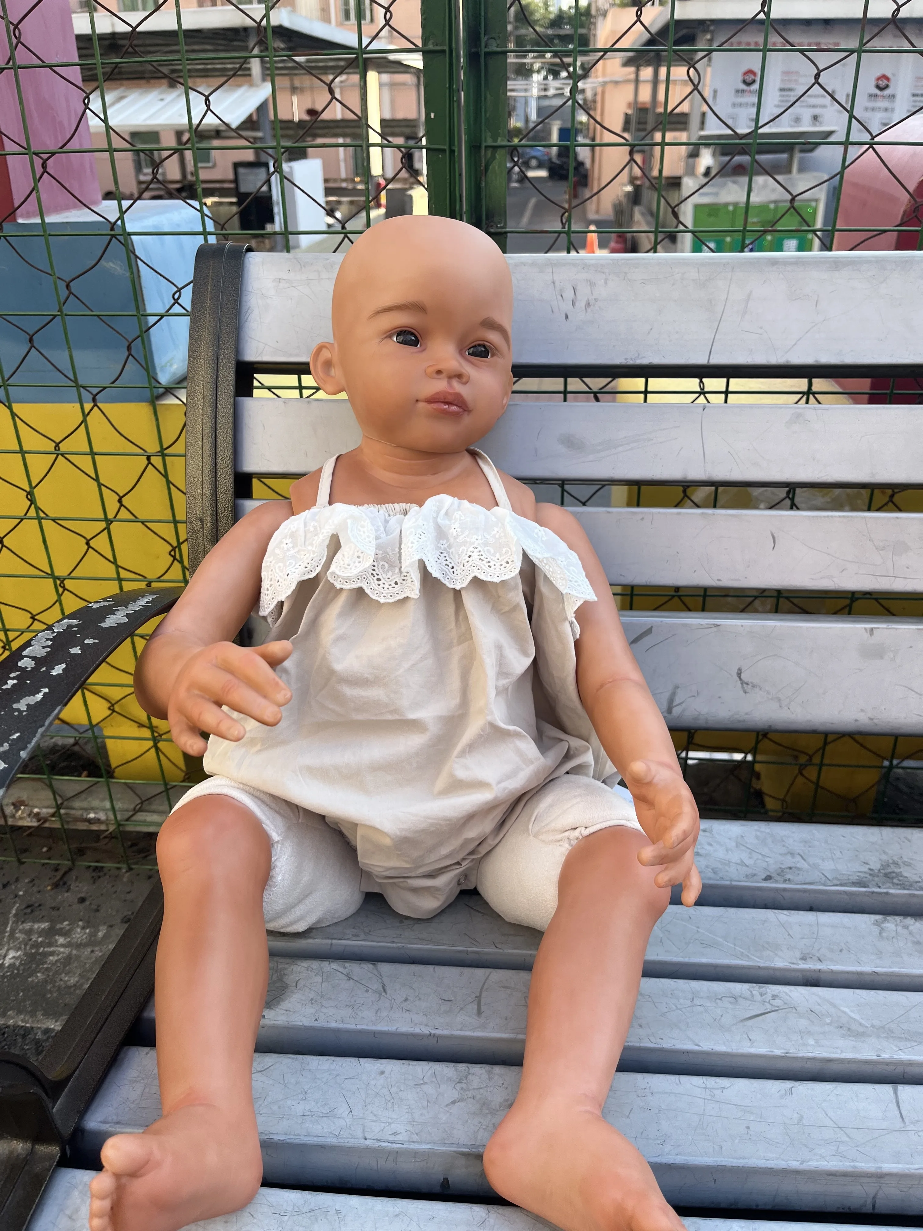 FBBD Customized Limited Supply 32inch Reborn Baby Meili Without Hair Already Finished Doll Christmas Gift