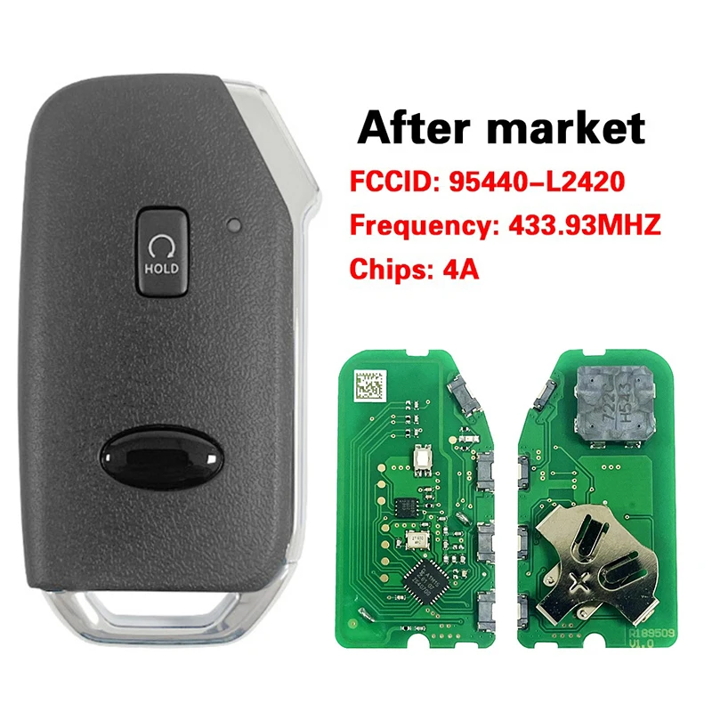 

CN051217 Послепродажный 5-кнопочный смарт-ключ FCC 95440-L2420 4A чип 433 МГц без ключа для Kia K5 2022