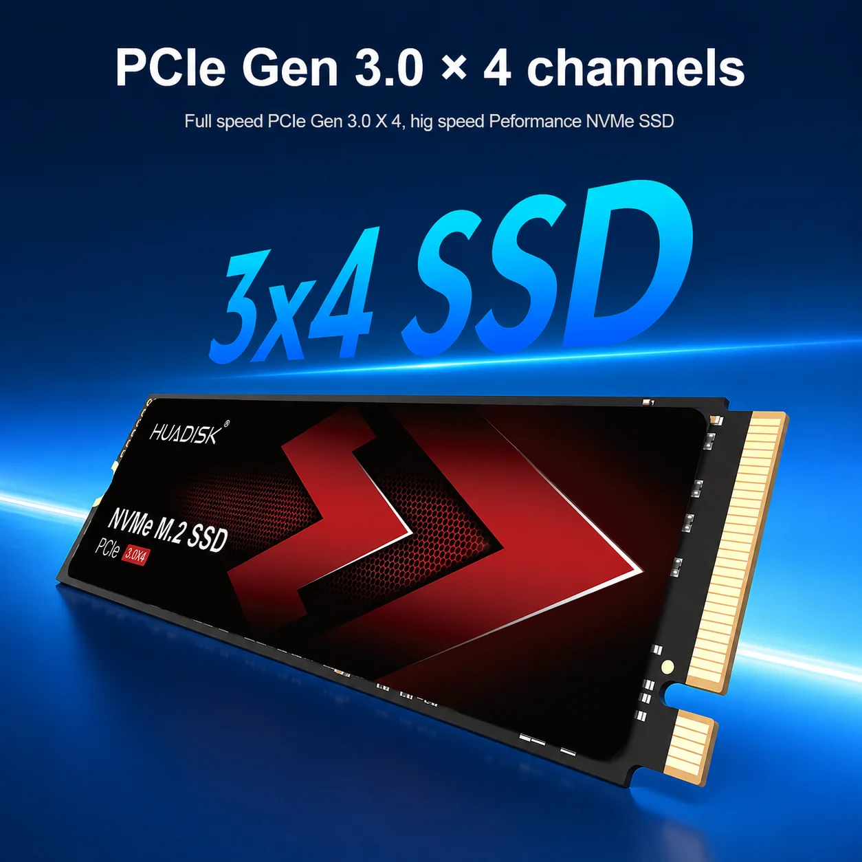 HUADISK NVMe M2 2280 SSD 128GB 256GB 512GB Internal Hard Disk 1TB PCIe3.0 Gen3 Solid State Drive for DELL PC Laptop Desktop
