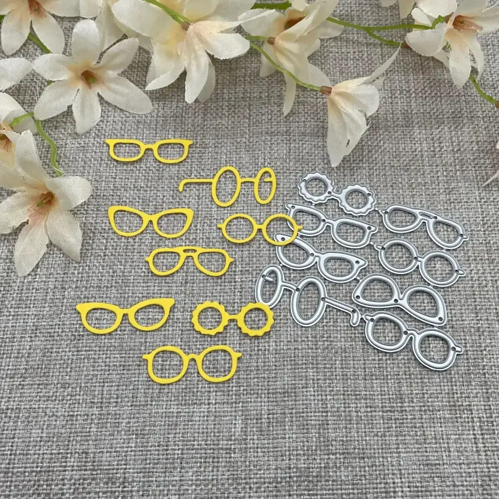 Glasses Digital Decoration Metal Cutting Dies Stencils For DIY Scrapbooking Decorative Embossing Handcraft Die Cutting Template