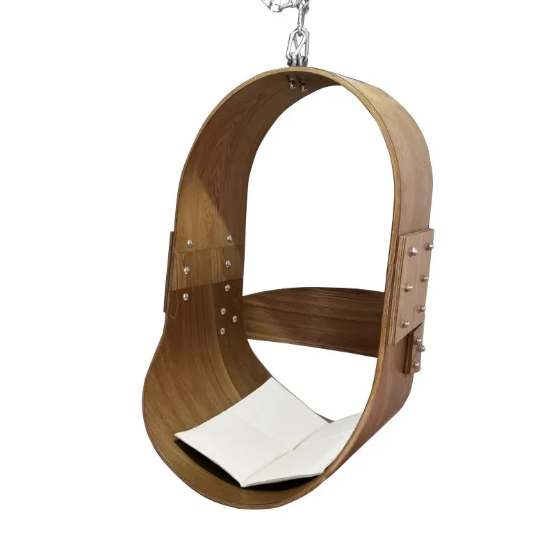 Indoor Cradle Chair Swing Balcony Wooden Hanging Chair Household Small