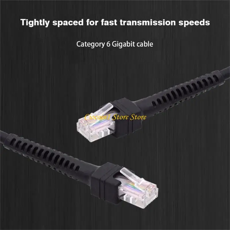 A3PC Flexible 8 Cored Cat6 Gigabit Ethernet Cable Spring Design Fast Speed LAN Wire