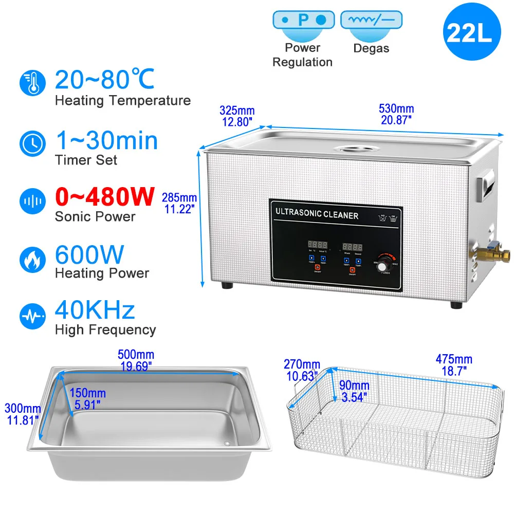 3L 6L 10L 15L 22L 30L Ultrasonic Bath Dental Washing Machine Cleaner Ultrasonic Cleaning Machine 220v 600w Cuba Ultrassonica image 3