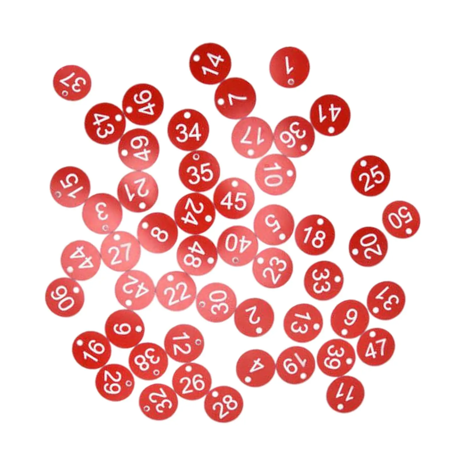 100x Round Number Tag Number 1-100 for Restaurant Dormitory Keys Supermarket