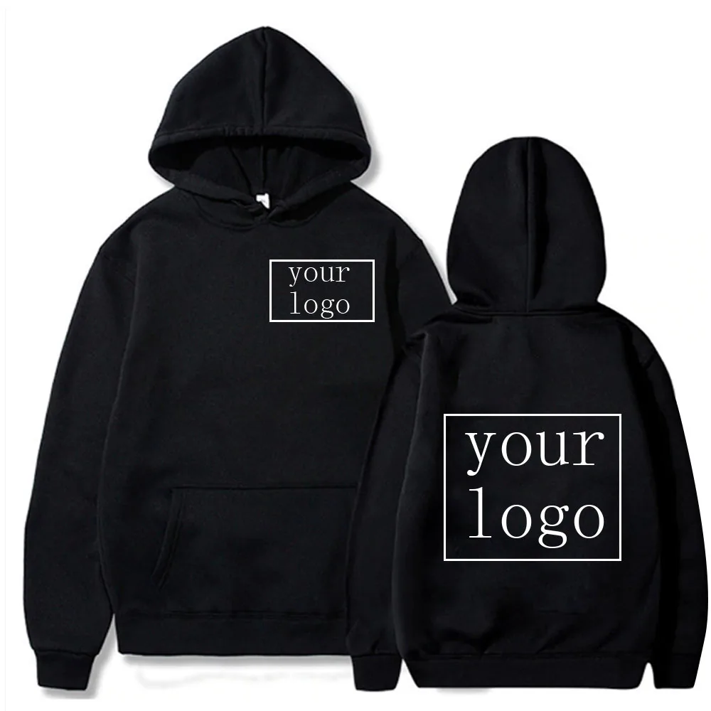 Custom Pattern Your Logo Men's Hoodie Women's Fashion Simple Long sleeved Pullover Street Trend Harajuku Large Y2k Sweatshirt