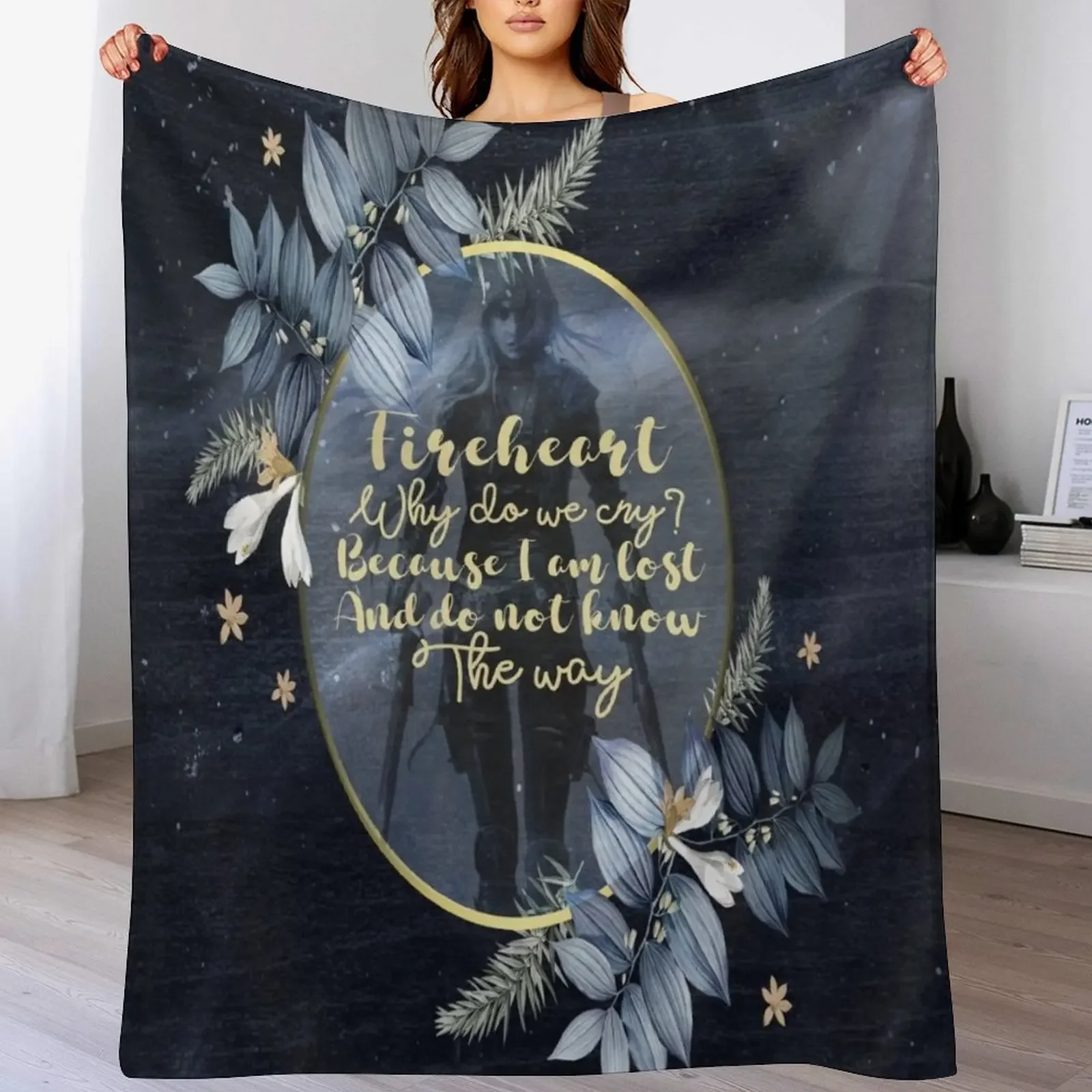 

Throne of glass Throw Blanket funny gift Cute Plaid Bed Fashionable Soft Plaid Blankets