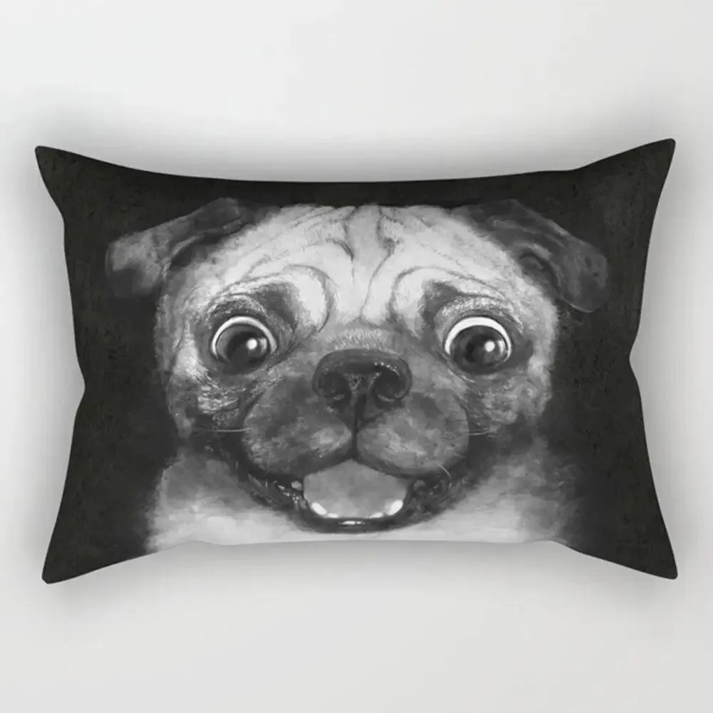 

Kawaii Animal Cushion Covers Bed Pillowcase Cute Fox Cat Dog Pillow Cover Girl Bedroom Bedding Home Room Decor Peach Skin 1 Pc