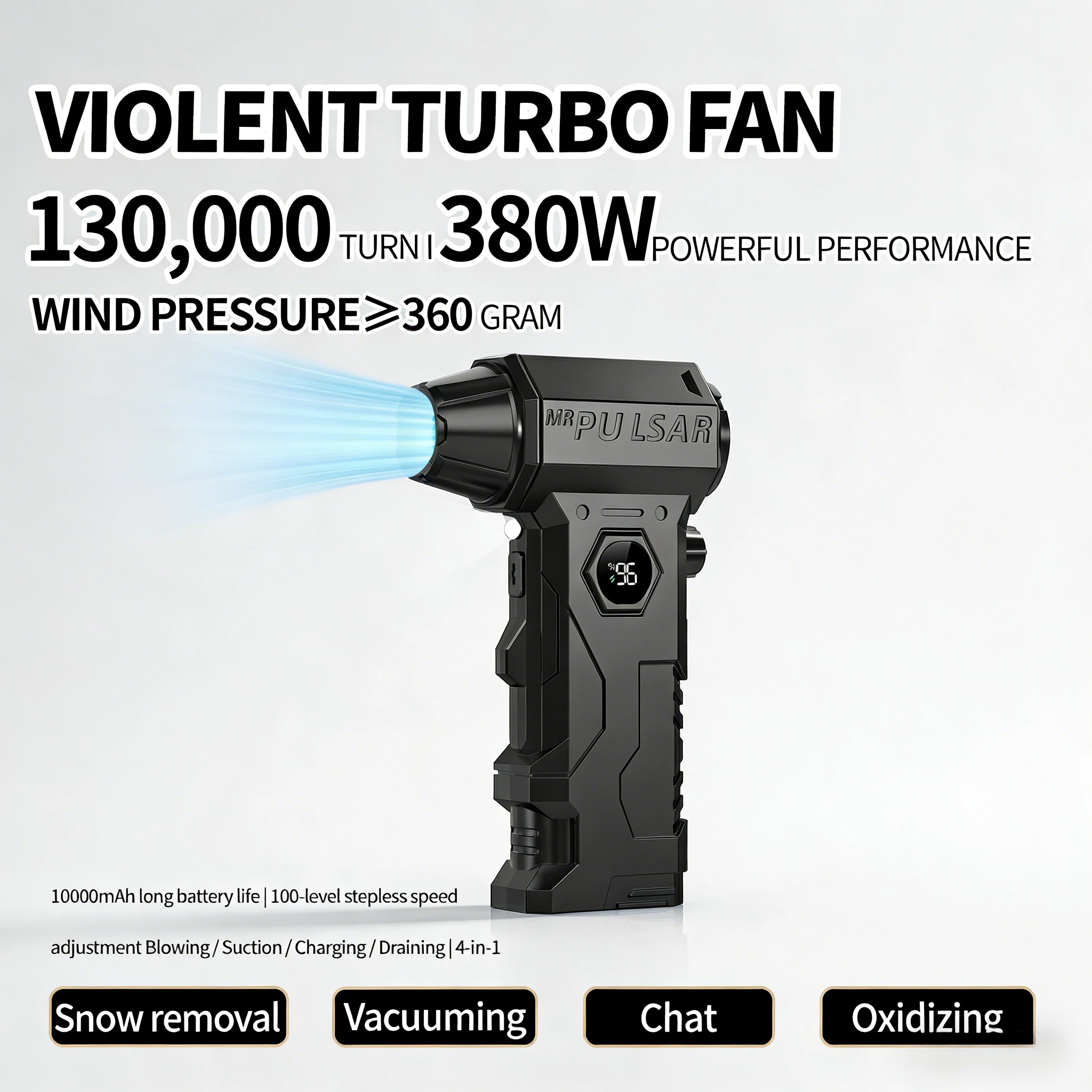 

3-in-1 X7 Air Pump Vacuum Blower 130000RPM Car PC Keyboard Clean Tool