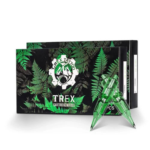 Agujas de cartucho de tatuaje T-REX 20 piezas 14RL 3RL 13RM 5RM aguja de tatuaje de seguridad esterilizada desechable para empuñaduras de máquinas de cartuchos