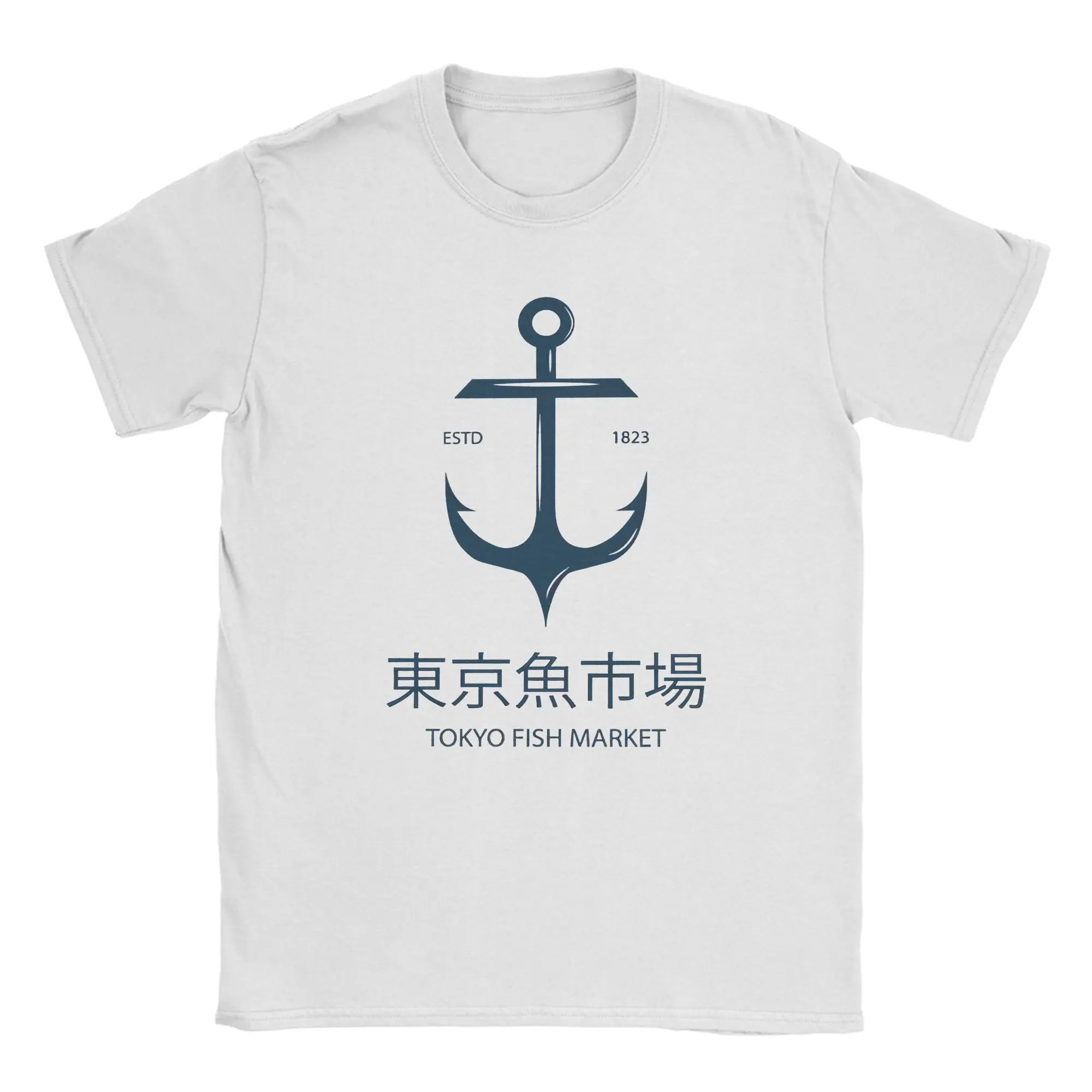 

Повседневная футболка Beach Tokyo Tsukiji Fish Market Хипстерские футболки Хлопковая футболка для мужчин Y2K Веселые футболки большого размера с короткими рукавами