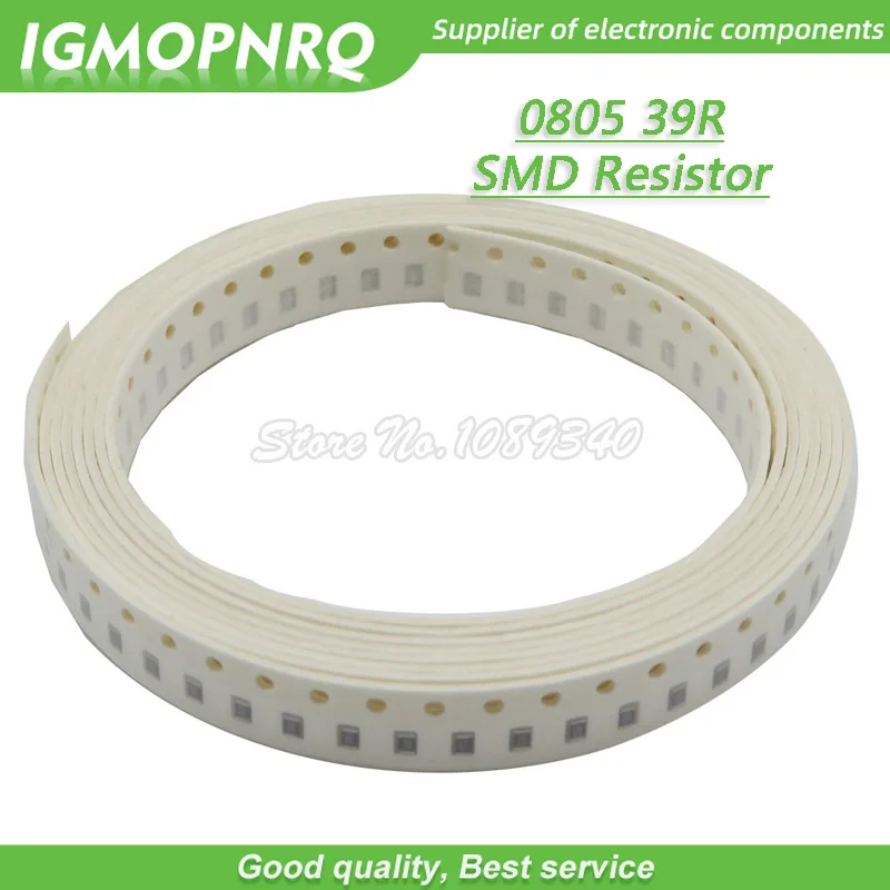 

300pcs 0805 SMD Resistor 39 ohm Chip Resistor 1/8W 39R ohms 0805-39R