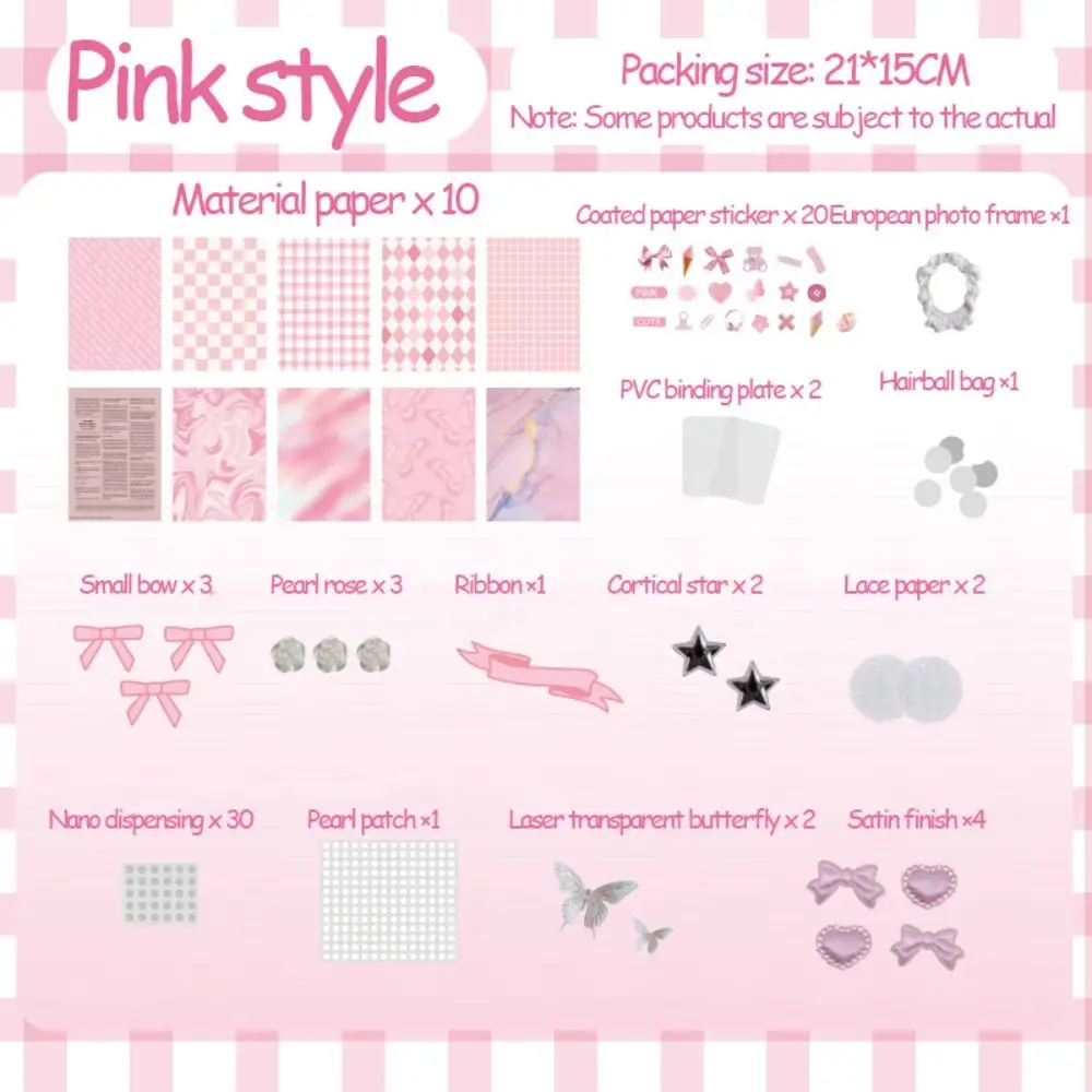 

Retro DIY Itabag Insert Material Paper Stickers Flower Lace Ribbon Itabag Decor DIY Material Creative Two-dimensional