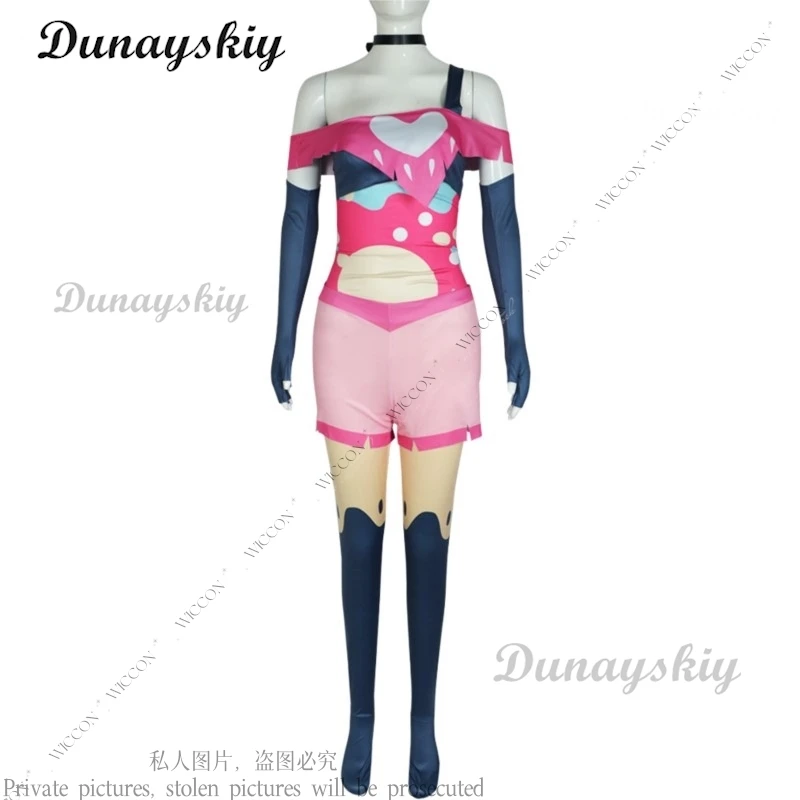 Beelzebub Helluva Anime Cosplay Costume Suit For Woman Boss Role Play Halloween Party Carnival Gloves Socks New Queen Bee