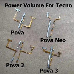 Bilashmart Tecno Pova 3 2 Neo Power Switch On Off Volume Key Buttons Flex Cable LD7 LE6 LE7 LF7n