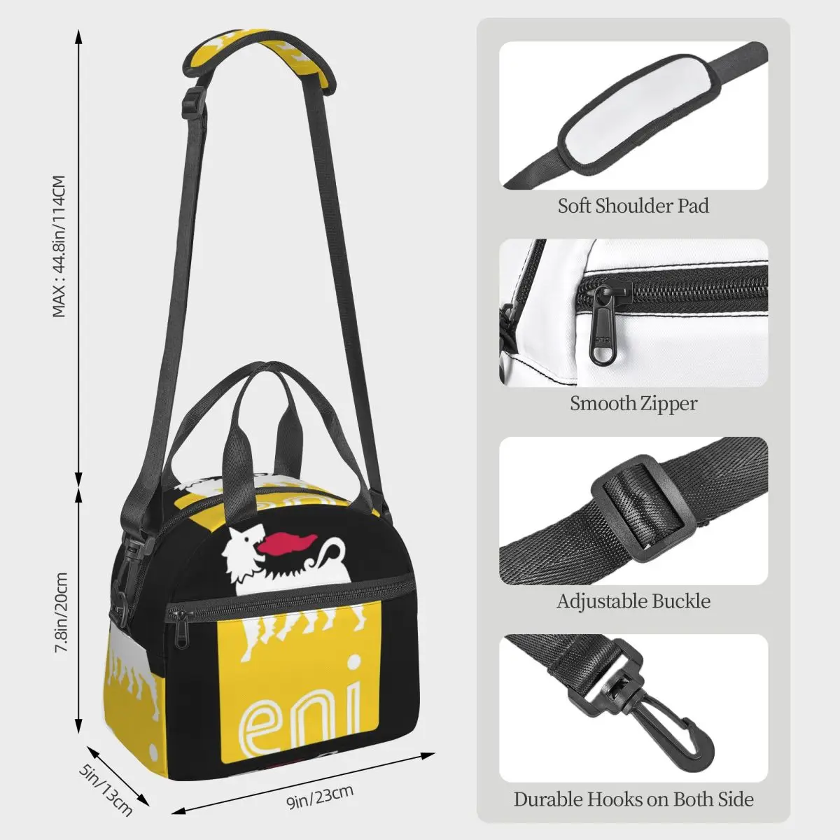 Agips Eni Racing Car Oil Insulated Lunch Bag for Kids School Cooler Thermal Box Tote Portable Lunch Boxes