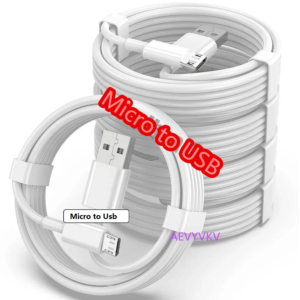 10-50pcs 1M Micro V8 5Pin USb Charger Cable For Samsung Galaxy S6 S7 Note 2 4 Xiaomi Huawei LG Android phone