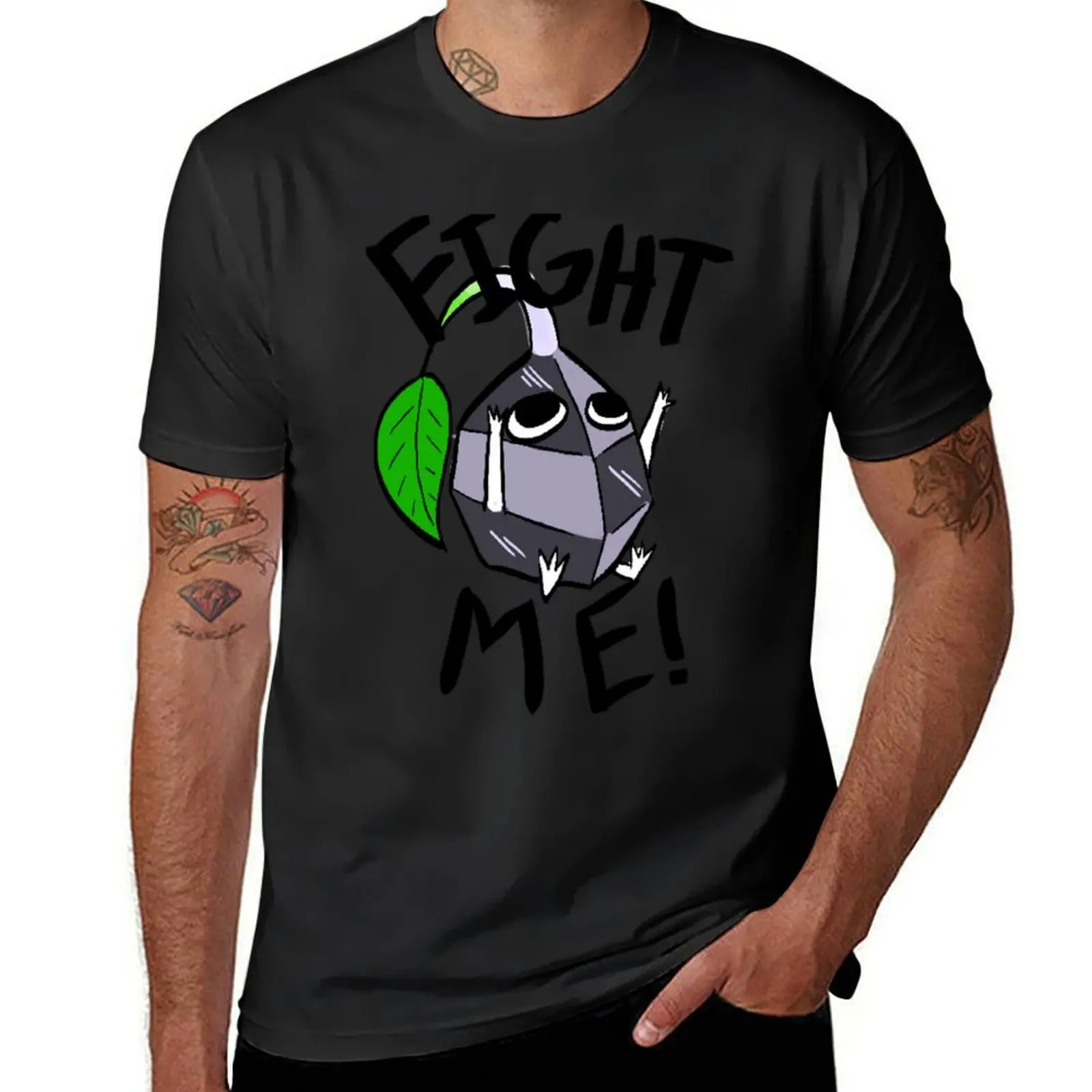 

Fight me! (Rock Pikmin) T-Shirt quick drying hippie clothes mens white t shirts