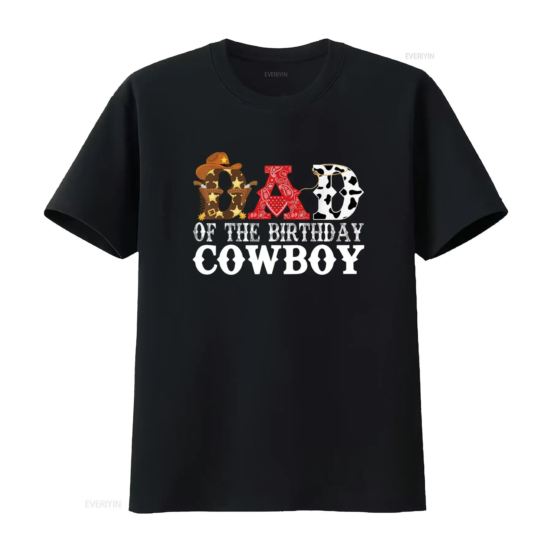 Dad 1st First Birthday Cowboy Western Rodeo Party Matching T Shirt vintage Washed Top For Everyday Wear designer clothes