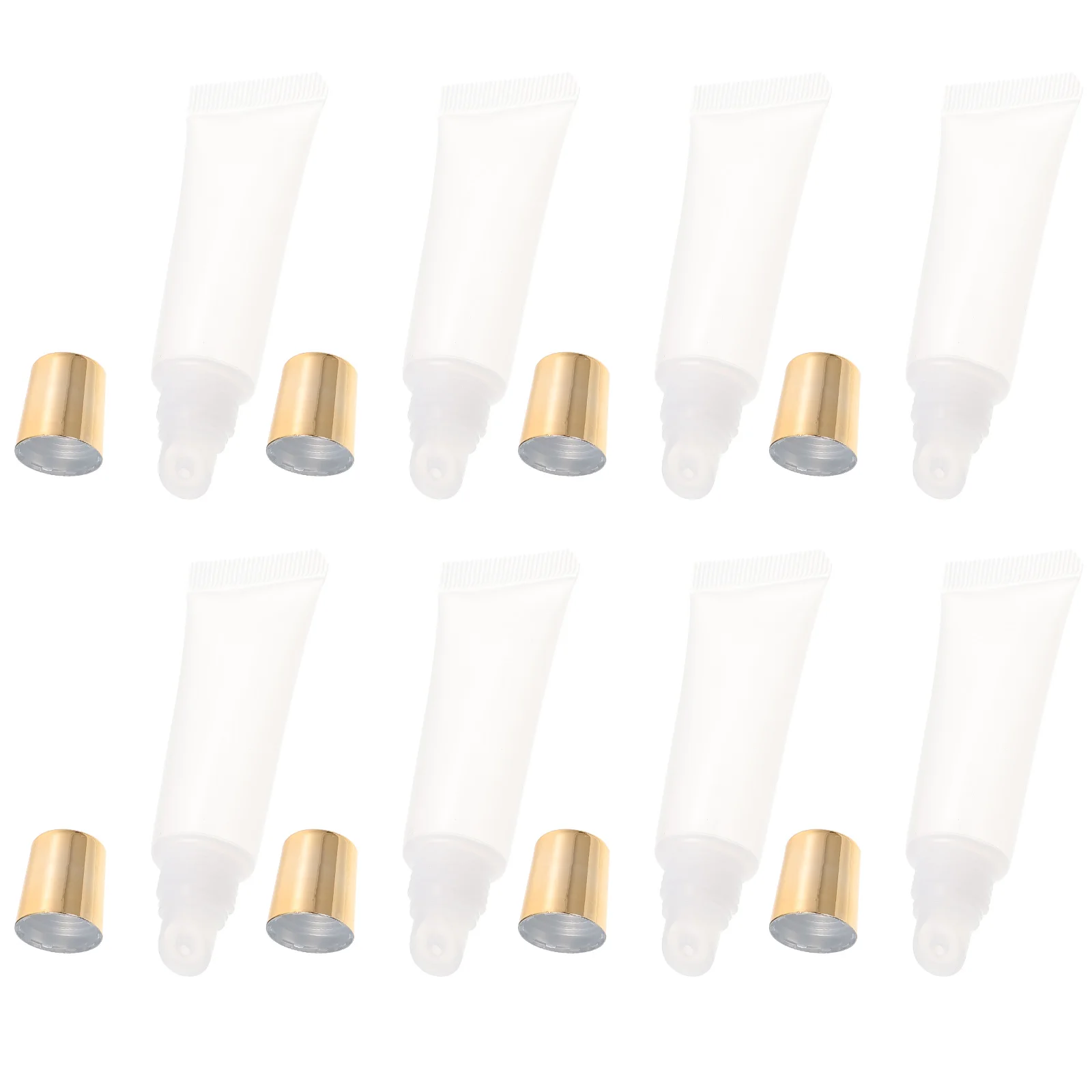

10 Pcs Empty Lipstick Tube Lightweight Gloss Tubes Container Juicy Different Bottle Plastic Refillable Oil Bottles Portable